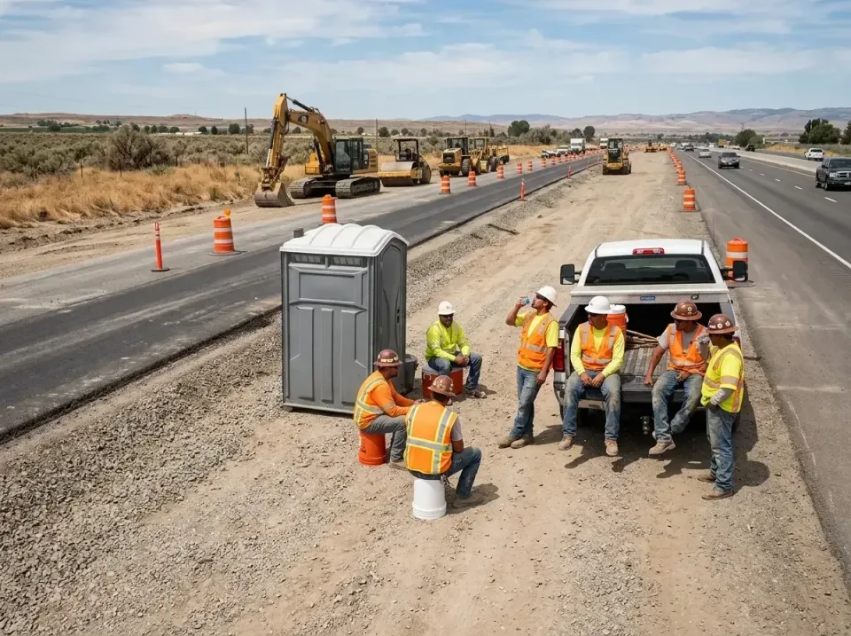highway-road-construction-crew-007 — frequently asked questions, Porta Potty and Restroom Rentals in Winchester, IN